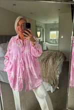 Load image into Gallery viewer, The Gingham embroidered cotton shirt
