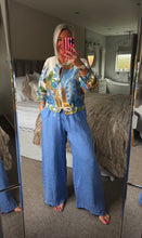 Load image into Gallery viewer, The tie waist elasticated linen trousers
