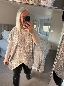 The Laetitia mem v hem sequin jumper