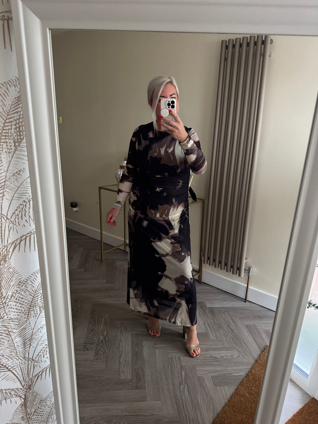 The marble mesh dress