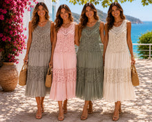 Load image into Gallery viewer, The Ibiza crochet lace dress

