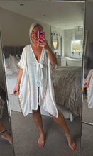Load image into Gallery viewer, The Ibiza tie front beach cover up
