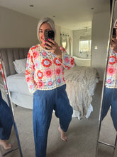 Load image into Gallery viewer, The Lottie flower crochet top
