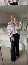 Load image into Gallery viewer, The Zeta Otto pinstripe embroidered sleeve shirt /jacket
