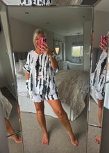 Load image into Gallery viewer, The tie dye shorts set with separate necklace
