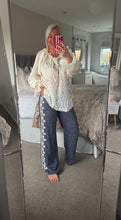 Load image into Gallery viewer, The Ibiza embroidered leg trousers
