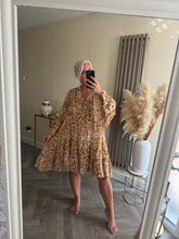 Load image into Gallery viewer, The animal print cotton smock dress
