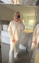 Load image into Gallery viewer, The luxe jersey lace sleeve tracksuit
