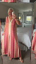Load image into Gallery viewer, The Ibiza zig zag shimmer dress
