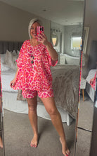 Load image into Gallery viewer, The Ibiza animal print shorts set with separate necklace
