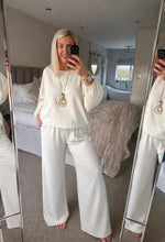 Load image into Gallery viewer, The chiffon trouser suit with separate necklace
