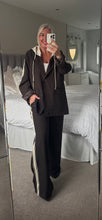 Load image into Gallery viewer, The Sports luxe Blazer trouser suit with detatchable hood
