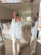 Load image into Gallery viewer, The Gingham embroidered cotton shirt
