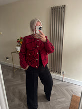 Load image into Gallery viewer, The Millie gold button scribble jacket
