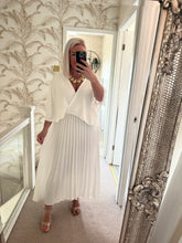 Load image into Gallery viewer, The Nikki pleated cape dress
