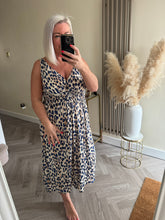 Load image into Gallery viewer, The slinky strappy dress in animal print
