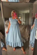 Load image into Gallery viewer, The Georgie gingham shirred dress
