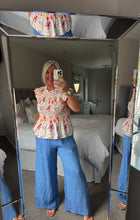 Load image into Gallery viewer, The Amalfi shirred frill top
