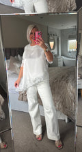Load image into Gallery viewer, The satin lace trim t shirt
