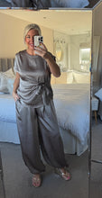 Load image into Gallery viewer, The palma satin trouser suit
