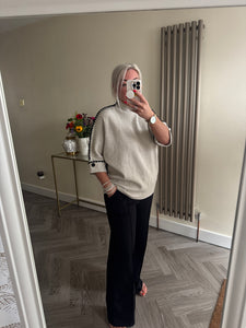 The supersoft blanket stitch turtle neck knit