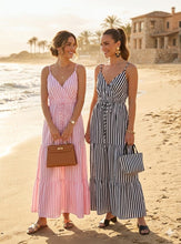 Load image into Gallery viewer, The ibiza striped strappy dress
