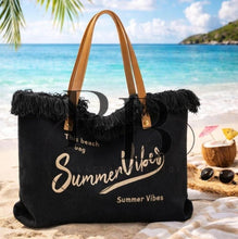 Load image into Gallery viewer, The summer vibes beach bag
