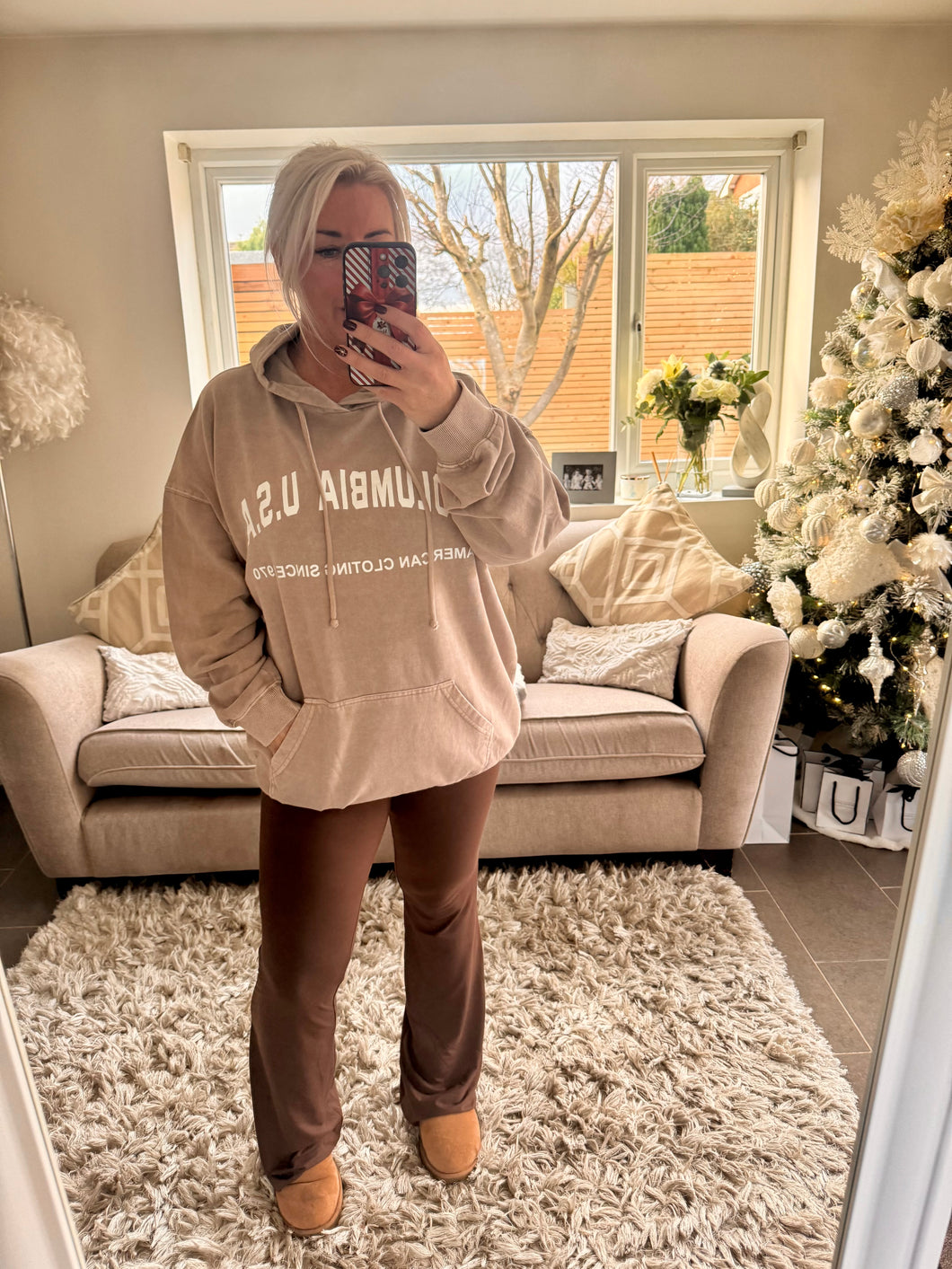 The supersoft high waisted flares in chocolate