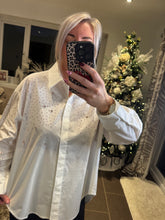 Load image into Gallery viewer, The zeta Otto 100% cotton diamanté shirt
