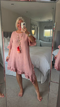 Load image into Gallery viewer, The Hopsack a symmetrical frill dress
