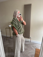 Load image into Gallery viewer, The tie waist elasticated linen trousers
