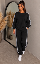 Load image into Gallery viewer, The sports luxe jersey stripe tracksuit
