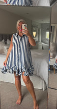 Load image into Gallery viewer, The Zeta Otto striped frill dress
