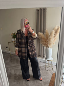 The zeta checked blazer