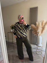 Load image into Gallery viewer, The Elsie animal stripe knit with sequin detail
