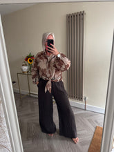 Load image into Gallery viewer, The tie waist elasticated linen trousers
