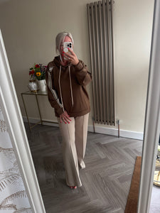 The Luxe jersey striped seam tracksuit