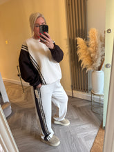 Load image into Gallery viewer, The Luxe jersey animal stripe seam tracksuit
