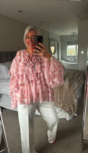Load image into Gallery viewer, The Bora Bora frill chiffon blouse
