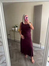 Load image into Gallery viewer, SALE The jersey tie waist pleated hem dress ( No return on sale items)
