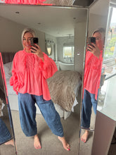 Load image into Gallery viewer, The neon frill blouse
