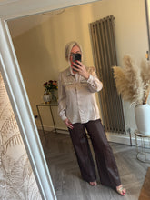 Load image into Gallery viewer, The Diamanté detail satin blouse
