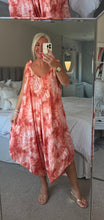 Load image into Gallery viewer, The Ibiza boho tie dye tie shoulder jumpsuit
