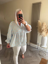 Load image into Gallery viewer, The cotton smock tops in animal print &amp; daisy stripe
