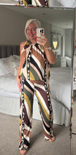 Load image into Gallery viewer, The Palma slinky abstract trouser suit
