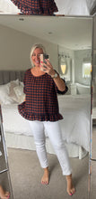 Load image into Gallery viewer, The gingham frill top
