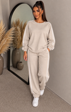 Load image into Gallery viewer, The sports luxe jersey stripe tracksuit
