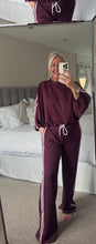 Load image into Gallery viewer, The Sports Luxe stripe seam puff hem tracksuit
