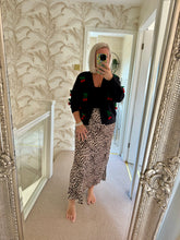 Load image into Gallery viewer, The cherry Pom Pom cardigan
