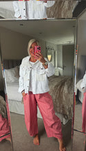 Load image into Gallery viewer, The supersoft Ibiza sparkle denim jacket with crochet detail
